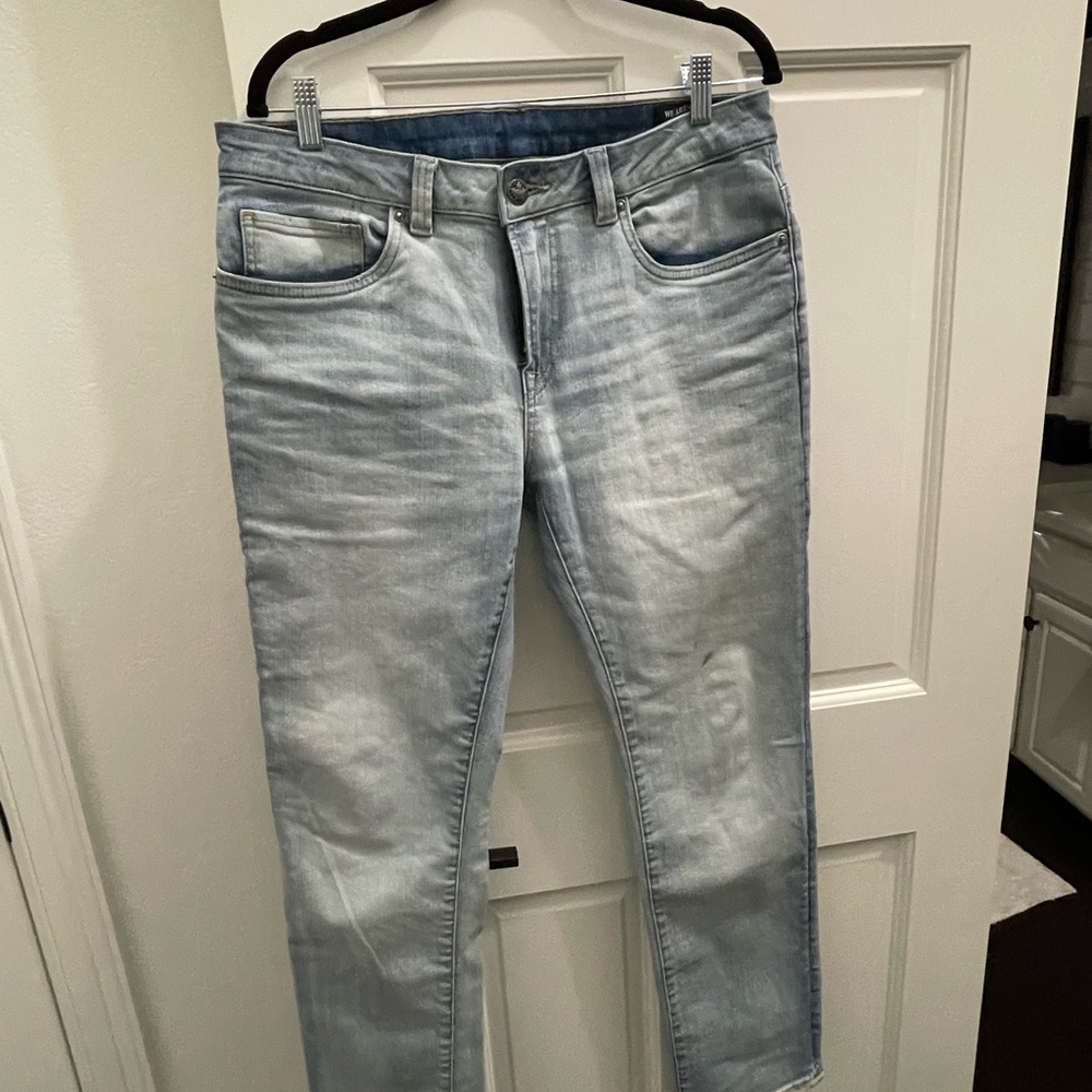 Buffalo David Bitton Men's Faded Blue Slim Jeans